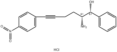 (1R,2R)-2-amino-6-(4-nitrofenil)-1-fenilhex-5-in-1-olhidrokloruroa