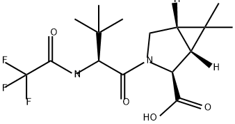 (1R,2S,5S)-3-((S)-3,3-dimetil-2-(2,2,2-trifluoroacetamido)butanoil)-6,6-dimetil-3-azabiziklo[3.1.0]hexanoa -Azido 2-karboxilikoa