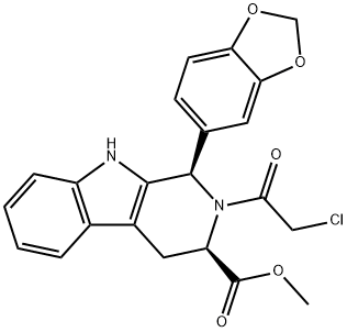 (1R,3R)-METIL-1,2,3,4-TETRAHIDRO-2-KLORAZETIL-1-(3,4-METILENEDIOXIFENIL)-9H-PIRIDO[3,4-B]INDOL-3-KARBOXILATO