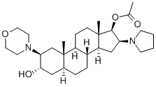 (2b,3a,5a,16b,17b)-17-Azetoxi-3-hidroxi-2-(4-morfolinil)-16-(1-pirrolidinil)androstanoa