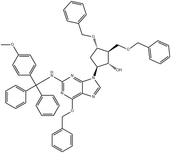 (2R,3S,5S)-3-(Benziloxi)-5-[2-[[(4-metoxifenil)difenilmetil]amino]-6-(fenilmetoxi)-9H-purin-9-il]-2-(benziloximetil )ziklopentanola