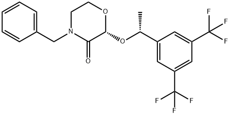 (2R)-4-benzil-2-[(1R)-1-[3,5-bis(trifluorometil)fenil]etoxi]morfolin-3-ona