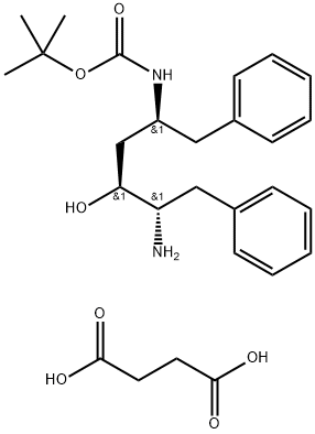 (2S,3S,5S)-5-tert-butiloxicarbonilamino-2-amino-3-hidroxi-1,6-difenilhexano suzinatoa