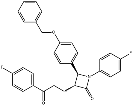 (3R,4S)-4-[4-(Benziloxi)fenil]-1-(4-fluorofenil)-3-[3-(4-fluorofenil)-3-oxopropil]azetidin-2-ona