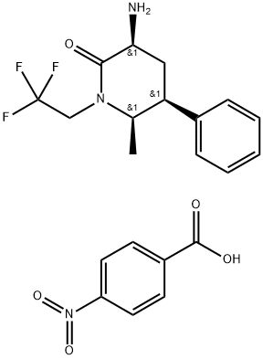(3S,5S,6R)-6-metil-2-oxo-5-fenil-1-(2,2,2-trifluoroetil)piperidina-3-aminio 4-nitrobenzoato