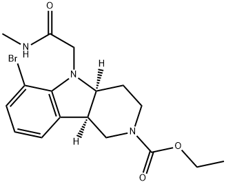 (4aS,9bR)-etil 6-bromo-5-(2-(metilamino)-2-oxoetil)-3,4,4a,5-tetrahidro-1H-pirido[4,3-b]indol-2(9bH) )-karboxilatoa