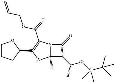 (5R,6S)-6-[(1R)-1-[[(1,1-Dimetiletil)dimetilsilil]oxi]etil]-7-oxo-3-[(2R)-tetrahidro-2-furanil]-4 -tia-1-azabicyclo[3.2.0]hept-2-ene-2-karboxilic azido 2-propenil ester