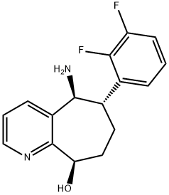 (5S,6S,9R)-5-amino-6-(2,3-difluorofenil)-6,7,8,9-tetrahidro-5H-ziklohepta[b]piridin-9-ol