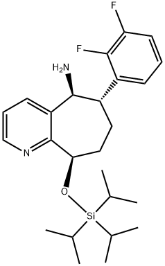 (5S,6S,9R)-6-(2,3-difluorofenil)-9-((triisopropilsilil)oxi)-6,7,8,9-tetrahidro-5H-ziklohepta[b]piridin-5-amina