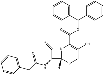 (6R,7R)-3-Hidroxi-8-oxo-7-[(fenilazetil)amino]-5-tia-1-azabicyclo[4.2.0]oct-2-ene-2-karboxiliko azido difenil metil ester