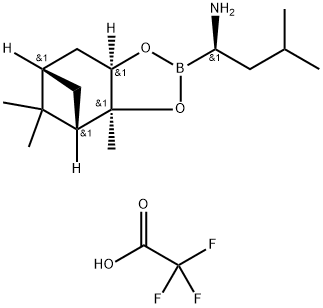 (aR,3aS,4S,6S,7aR)-Hexahidro-3a,8,8-trimetil-alfa-(2-metilpropil)-4,6-metano-1,3,2-benzodioxaborol-2-metanamina 2,2 ,2-trifluoroazetatoa