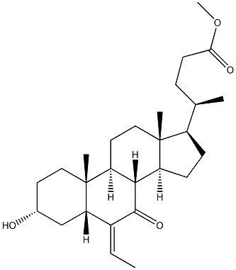 (E/Z)-3α-hidroxi-6-etiliden-7-zeto-5β-cholan-24-oic azido Metil ester