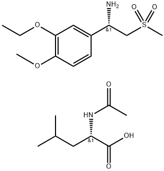 (S)-1-(3-Etoxi-4-Metoxifenil)-2-(Metilsulfonil)etilaMina N-acetil-L-leuzina gatza