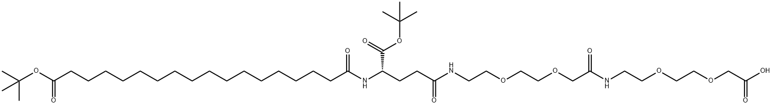(S)-22-(Tert-butoxicarbonil)-10,19,24-trioxo-3,6,12,15-tetraoxa-9,18,23-triazahentetrakontano-1,41-dioiko azido