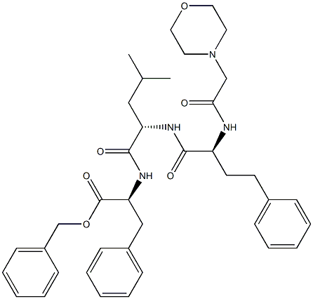 (S)-benzil 2-((S)-4-metil-2-((S)-2-(2-morfo lino azetamido)-4-fenilbutanamido)pentanamido)-3-fenilpropanoatoa