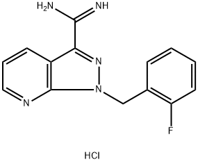 1-(2-fluoro-benzil)-1h-pirazolo[3,4-b]piridina-3-karboxamidina klorhidratoa