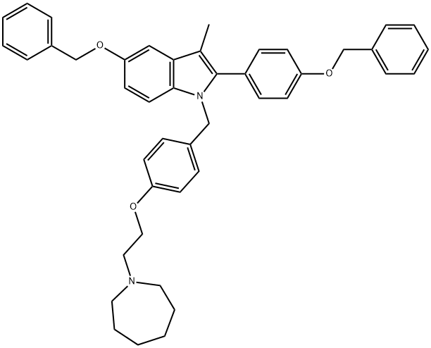 1-(4-(2-(azepan-1-il)etoxi)benzil)-5-(benziloxi)-2-(4-(benziloxi)fenil)-3-metil-1H-indol