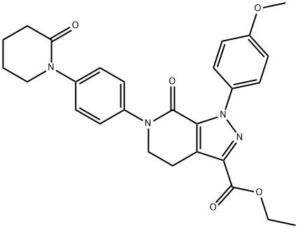 1-(4-Metoxifenil)-7-oxo-6-[4-(2-oxopiperidin-1-il)fenil]-4,5,6,7-tetrahidro-1H-pirazolo[3,4-c]piridina -3-karboxilikoa azido etil ester