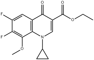 1-ziklopropil-6,7-difluoro-1,4-dihidro-8-metoxi-4-oxo-3-quinolinecarboxylic azido etil ester