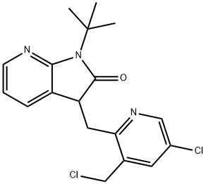 1-(tert-butil)-3-((5-kloro-3-(klorometil)piridin-2-il)metil)-1,3-dihidro-2H-pirrolo[2,3-b]piridin-2- bat