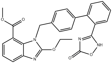 1H-BenziMidazol-7-karboxilikoa azido, 1-[[2'-(2,5-dihidro-5-oxo-1,2,4-oxadiazol-3-il)[1,1'-bifenil]-4- yl]Metil] -2-etoxi-, Metil ester