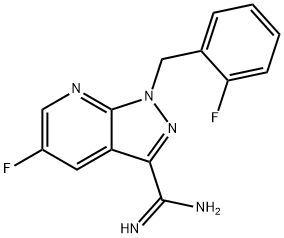 1H-pirazolo[3,4-b]piridina-3-karboximidamida, 5-fluoro-1-[(2-fluorofenil)metil]-
