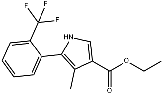 Azido 1H-pirrol-3-karboxilikoa, 4-metil-5-[2-(trifluorometil)fenil]-, ester etilikoa