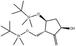 1R(3R,4S)-4-(tert-butildimetilsililoxi)-3-￡¨￡¨tert-butildimetilsililoxi)metil)-2-metilenziklopentanola