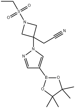 2-(1-(Etilsulfonil)-3-(4-(4,4,5,5-tetrametil-1,3,2-dioxaborolan-2-il)-1H-pirazol-1-il)azetidin-3- yl) azetonitriloa