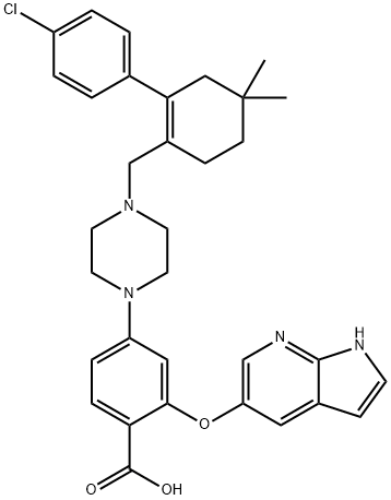 2-[(1H-pirrolo[2,3-B]piridin-5-il)oxi]-4-[4-[[2-(4-klorofenil)-4,4-dimetil eraztun Hex-1-enil] azido metil]piperazin-1-il]benzoikoa