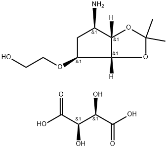 2-((3aR,4S,6R,6aS)-6-amino-2,2-dimetiltetrahidro-3aH-ziklopenta[d][1,3]dioxol-4-iloxi)etanol azido L-tatarikoa