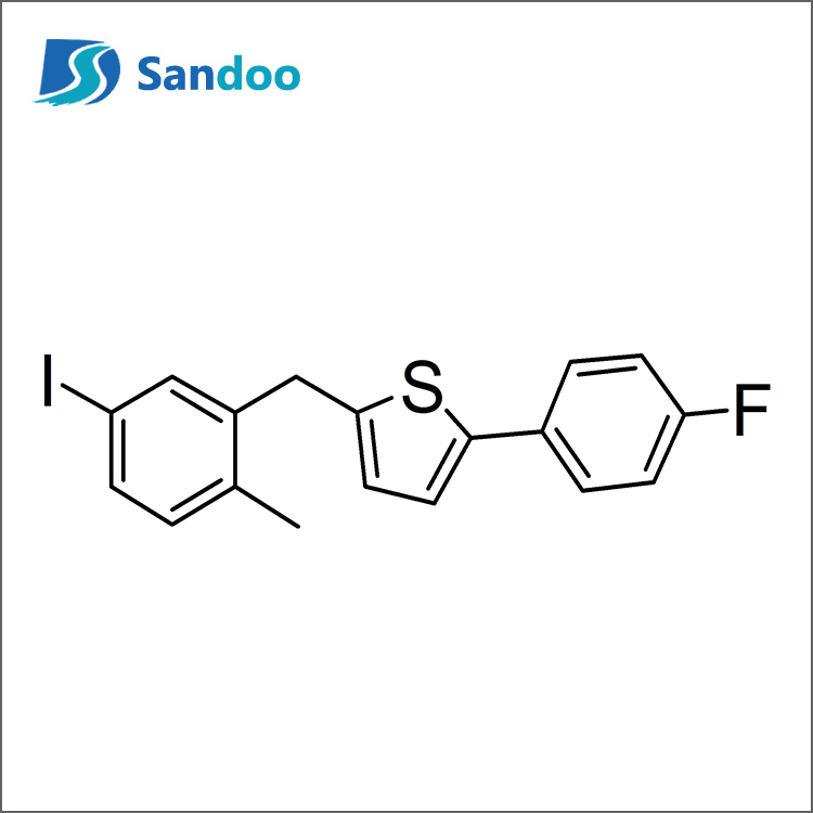 2-(4-fluorofenil)-5-[(5-iodo-2-metilfenil)metil]tiofenoa