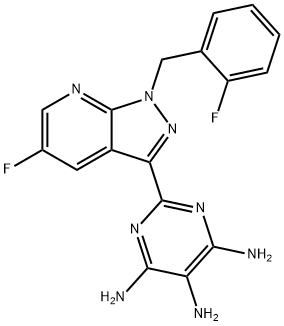 2-[5-fluoro-1-(2-fluorobenzil)-1H-pirazolo[3,4-b]piridin-3-il]pirimidin-4,5,6-triamina