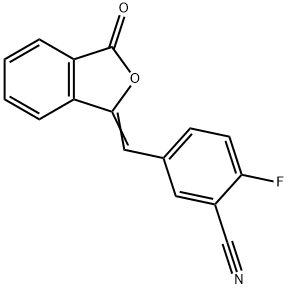 2-Fluoro-5-[(3-oxo-1(3H)-isobenzofuranilideno)metil]-benzonitrilo