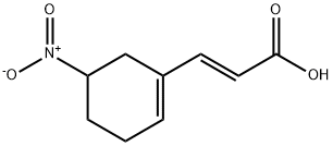 Azido 2-propenoikoa, 3-(5-nitro-1-ziklohexen-1-il)-, (2E)