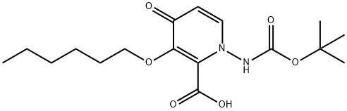 Azido 2-piridinkarboxilikoa, 1-[[(1,1-dimetiletoxi)karbonil]amino]-3-(hexiloxi)-1,4-dihidro-4-oxo-