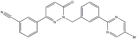 3-(1-(3-(5-bromopirimidin-2-il)benzil)-6-oxo-1,6-dihidropiridazin-3-il)benzonitrilo