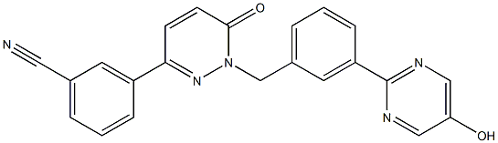 3-(1-(3-(5-hidroxipirimidin-2-il)benzil)-6-oxo-1,6-dihidropiridazin-3-il)benzonitrilo