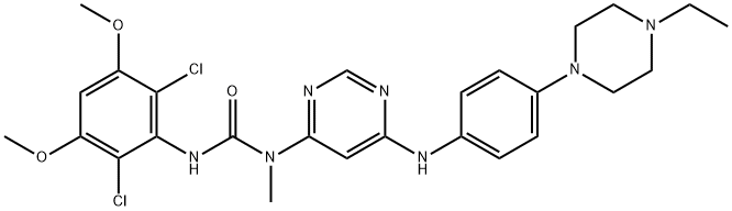 3-(2,6-dikloro-3,5-dimetoxifenil)-1-[6-[[4-(4-etilpiperazin-1-il)fenil]amino]pirimidin-4-il]-1-metilurea