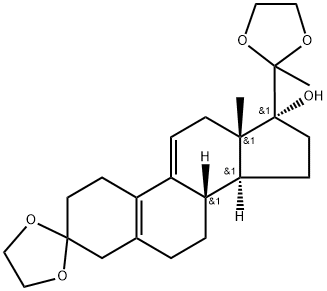 3,20-Bis(etilendioxi)-19-norpregna-5(10)9(11)dien-17-ol