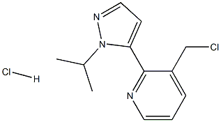 3-(klorometil)-2-(1-isopropil-1H-pirazol-5-il)piridina klorhidratoa