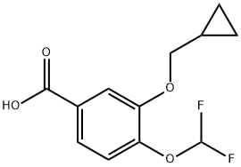 Azido 3-ziklopropilmetoxi-4-difluorometoxi-benzoikoa