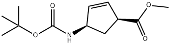 4-[[(1,1-DIMETILETOXI)KARBONIL]AMINO]-2-ZIKLOPENTENO-1-AZIDO KARBOXILIKOA METIL ESTER