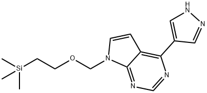 4-(1H-PYRAZOL-4-YL)-7-((2-(TRIMETILSILIL)ETOXY)METIL)-7H-PIRROLO[2,3-D]PIRIMIDINA