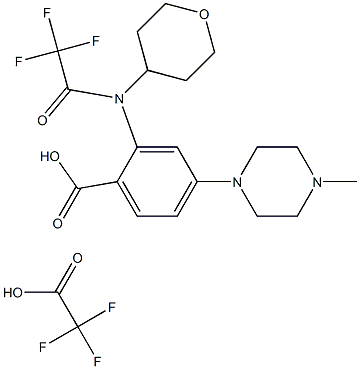 4-(4-metilpiperazin-1-il)-2-[(tetrahidropiran-4-il)(2,2,2-trifluoroacetil)amino]benzoiko azido trifluoroacetato