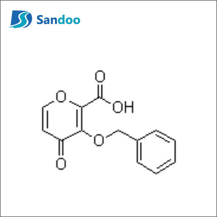 azido 4-oxo-3-(fenilmetoxi)-4H-pirano-2-karboxilikoa