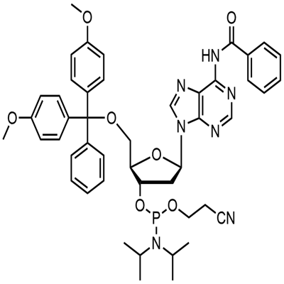 5'-O-(4,4'-Dimetoxitritil)-N6-benzoil-2'-desoxiadenosina-3'-(2-zianoetil-N,N-diisopropil)fosforamidita
