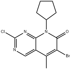 6-broMo-2-kloro-8-ziklopentil-5-metilpirido[2,3-d]piriMidin-7(8H)-ona