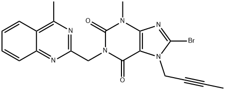 8-Bromo-7-but-2-inil-3-metil-1-(4-metil-quinazolin-2-ilmetil)-3,7-dihidro-purina-2,6-diona