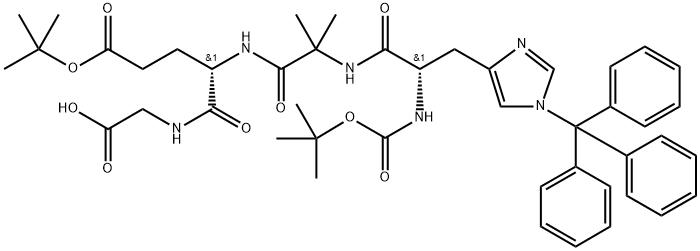 Boc-His(Trt)-Aib-Glu (OBtu)-Gly-OH